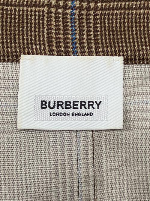 BURBERRY LONDON（バーバリーロンドン）BURBERRY LONDON (バーバリーロンドン) シャツワンピース ブラウン×ブルー サイズ:US/8の古着・服飾アイテム