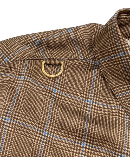 BURBERRY LONDON（バーバリーロンドン）BURBERRY LONDON (バーバリーロンドン) シャツワンピース ブラウン×ブルー サイズ:US/8の古着・服飾アイテム