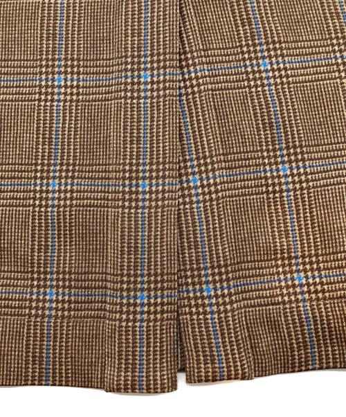 BURBERRY LONDON（バーバリーロンドン）BURBERRY LONDON (バーバリーロンドン) シャツワンピース ブラウン×ブルー サイズ:US/8の古着・服飾アイテム