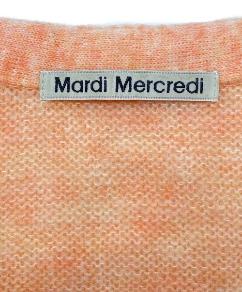 Mardi Mercredi（マルディメクルディ）Mardi Mercredi (マルディメクルディ) 厚手カーディガン オレンジ サイズ:ONE SIZEの古着・服飾アイテム
