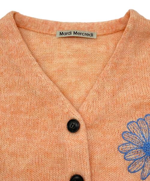 Mardi Mercredi（マルディメクルディ）Mardi Mercredi (マルディメクルディ) 厚手カーディガン オレンジ サイズ:ONE SIZEの古着・服飾アイテム