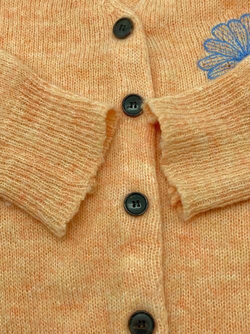 Mardi Mercredi（マルディメクルディ）Mardi Mercredi (マルディメクルディ) 厚手カーディガン オレンジ サイズ:ONE SIZEの古着・服飾アイテム