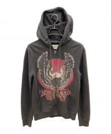 Denim & Supply Ralph Lauren（デニム＆サプライ ラルフローレン）の古着「ジップパーカー　Y2K」｜ブラウン