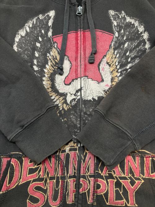 Denim & Supply Ralph Lauren（デニム＆サプライ ラルフローレン）Denim & Supply Ralph Lauren (デニム＆サプライ ラルフローレン) ジップパーカー　Y2K ブラウン サイズ:Sの古着・服飾アイテム