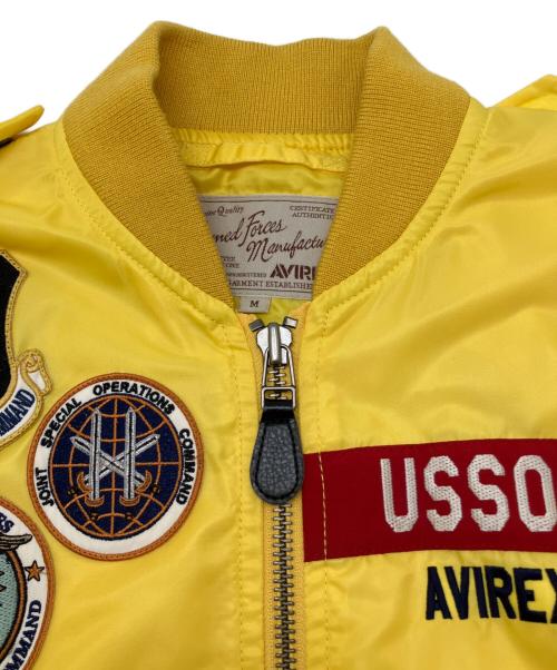 AVIREX（アヴィレックス）AVIREX (アヴィレックス) フライトジャケット イエロー サイズ:Ｍの古着・服飾アイテム