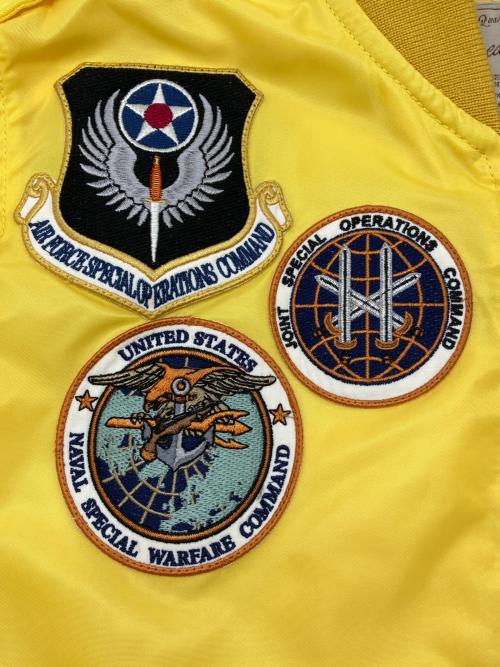 AVIREX（アヴィレックス）AVIREX (アヴィレックス) フライトジャケット イエロー サイズ:Ｍの古着・服飾アイテム