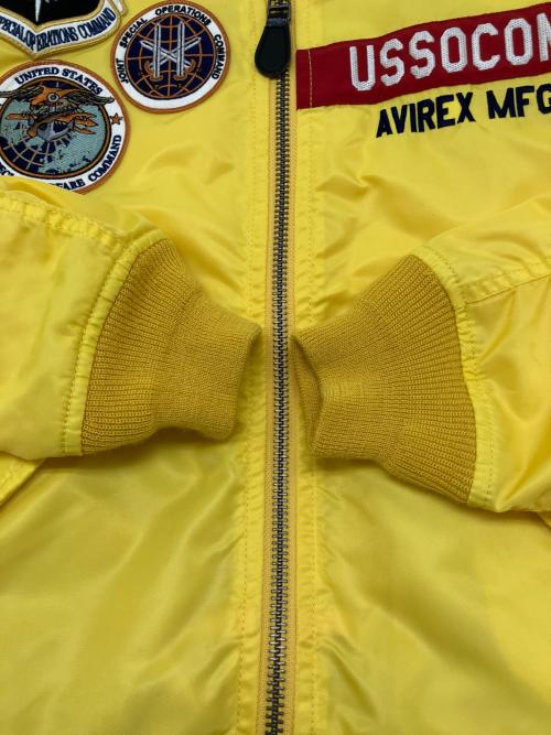 AVIREX（アヴィレックス）AVIREX (アヴィレックス) フライトジャケット イエロー サイズ:Ｍの古着・服飾アイテム