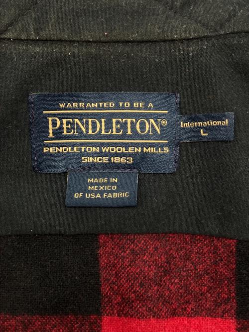 PENDLETON（ペンドルトン）PENDLETON (ペンドルトン) 長袖シャツ レッド×ブラック サイズ:Lの古着・服飾アイテム