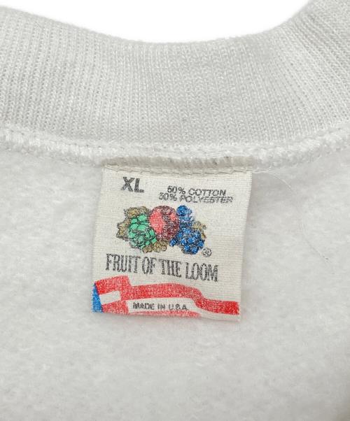 FRUIT OF THE LOOM（フルーツオブザルーム）FRUIT OF THE LOOM (フルーツオブザルーム) スウェット 90s USA製 古着 ホワイト サイズ:XLの古着・服飾アイテム