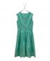 M'S GRACY (エムズグレイシー) ノースリーブ・キャミソールワンピース グリーン サイズ:36：5000円