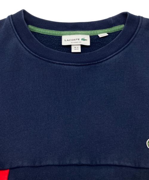LACOSTE（ラコステ）LACOSTE (ラコステ) クルーネックスウェット ネイビー サイズ:Ｍの古着・服飾アイテム