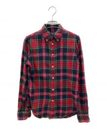 POLO RALPH LAUREN（ポロ・ラルフローレン）の古着「長袖シャツ」｜レッド×ネイビー