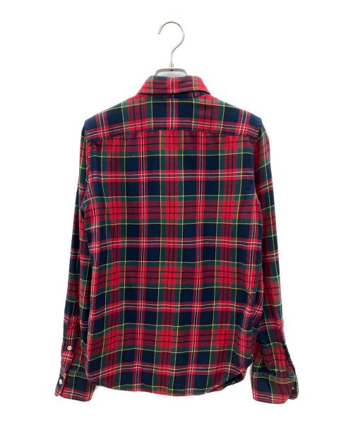 POLO RALPH LAUREN（ポロ・ラルフローレン）POLO RALPH LAUREN (ポロ・ラルフローレン) 長袖シャツ レッド×ネイビー サイズ:XSの古着・服飾アイテム