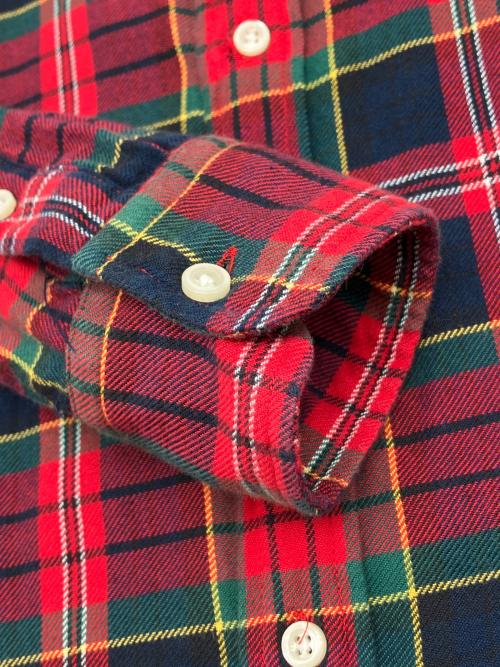 POLO RALPH LAUREN（ポロ・ラルフローレン）POLO RALPH LAUREN (ポロ・ラルフローレン) 長袖シャツ レッド×ネイビー サイズ:XSの古着・服飾アイテム