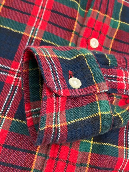 POLO RALPH LAUREN（ポロ・ラルフローレン）POLO RALPH LAUREN (ポロ・ラルフローレン) 長袖シャツ レッド×ネイビー サイズ:XSの古着・服飾アイテム