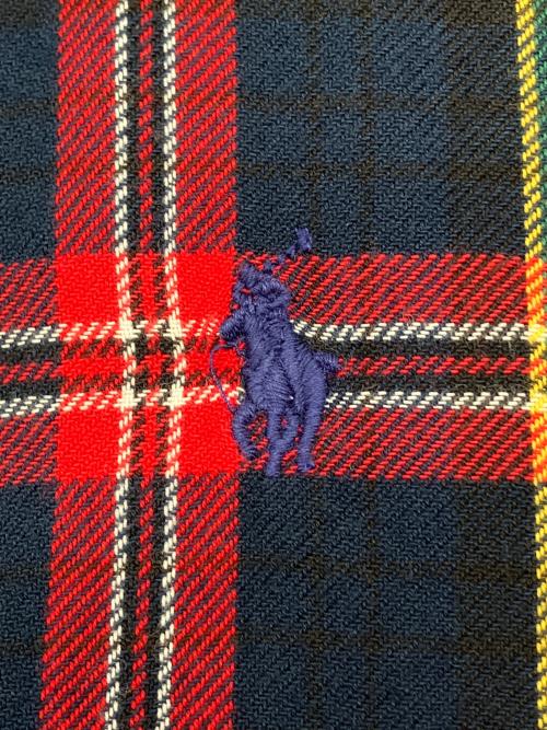 POLO RALPH LAUREN（ポロ・ラルフローレン）POLO RALPH LAUREN (ポロ・ラルフローレン) 長袖シャツ レッド×ネイビー サイズ:XSの古着・服飾アイテム