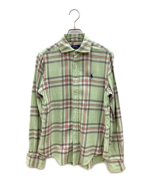 POLO RALPH LAUREN（ポロ・ラルフローレン）POLO RALPH LAUREN (ポロ・ラルフローレン) 長袖シャツ 黄緑 サイズ:Sの古着・服飾アイテム