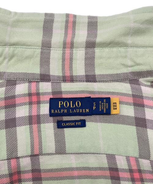 POLO RALPH LAUREN（ポロ・ラルフローレン）POLO RALPH LAUREN (ポロ・ラルフローレン) 長袖シャツ 黄緑 サイズ:Sの古着・服飾アイテム
