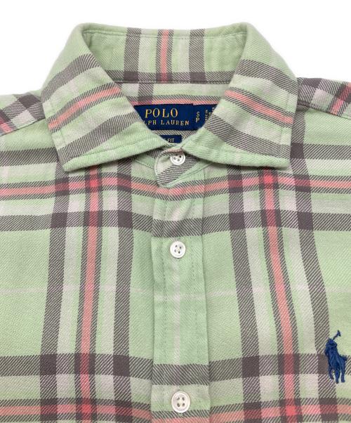 POLO RALPH LAUREN（ポロ・ラルフローレン）POLO RALPH LAUREN (ポロ・ラルフローレン) 長袖シャツ 黄緑 サイズ:Sの古着・服飾アイテム
