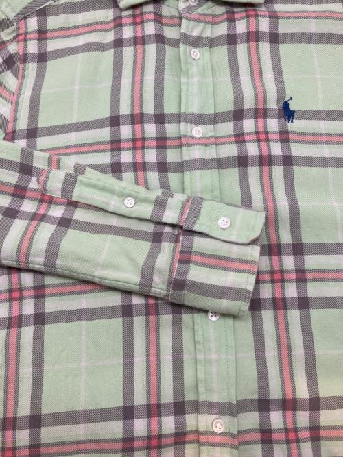 POLO RALPH LAUREN（ポロ・ラルフローレン）POLO RALPH LAUREN (ポロ・ラルフローレン) 長袖シャツ 黄緑 サイズ:Sの古着・服飾アイテム