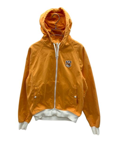 maison kitsune（メゾンキツネ）maison kitsune (メゾンキツネ) ジップパーカー オレンジ サイズ:Sの古着・服飾アイテム