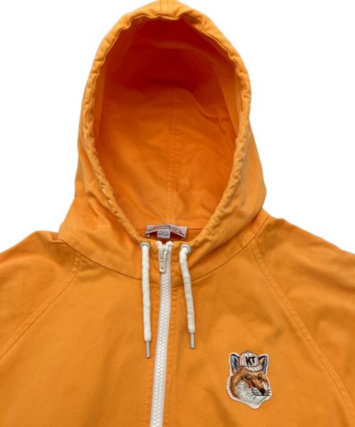 maison kitsune（メゾンキツネ）maison kitsune (メゾンキツネ) ジップパーカー オレンジ サイズ:Sの古着・服飾アイテム