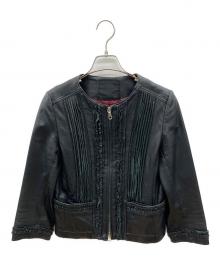 Sov.（ソブ）の古着「シングルライダースジャケット」｜ブラック