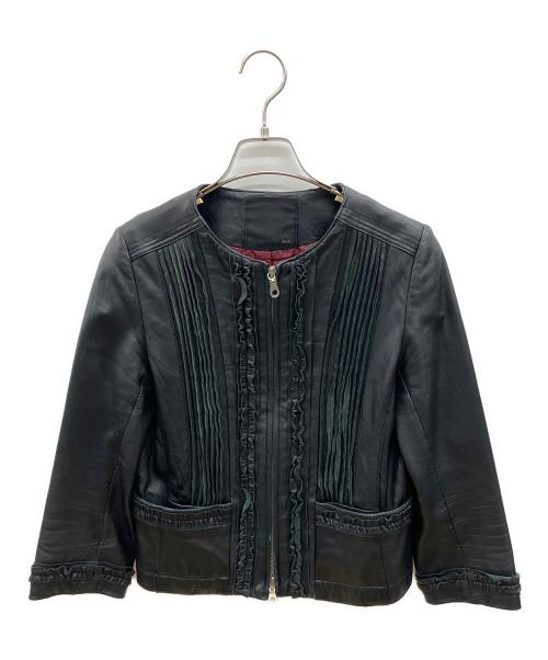 Sov.（ソブ）Sov. (ソブ) シングルライダースジャケット ブラック サイズ:不明の古着・服飾アイテム