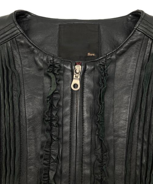 Sov.（ソブ）Sov. (ソブ) シングルライダースジャケット ブラック サイズ:不明の古着・服飾アイテム