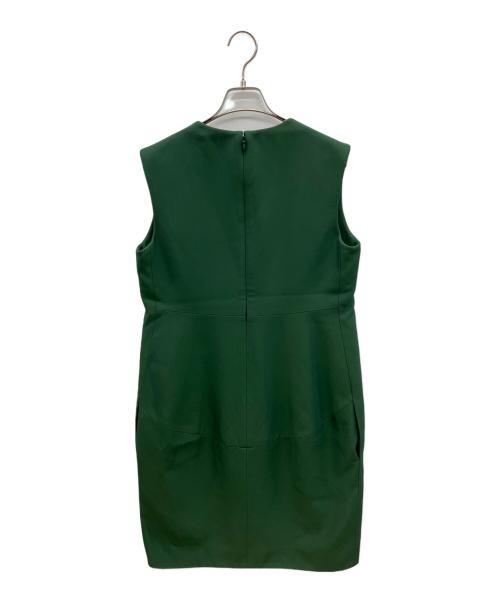 CELINE（セリーヌ）CELINE (セリーヌ) ノースリーブワンピース　フィービー･ファイロ期 グリーン サイズ:40の古着・服飾アイテム