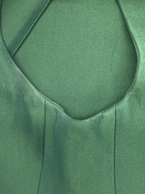 CELINE（セリーヌ）CELINE (セリーヌ) ノースリーブワンピース　フィービー･ファイロ期 グリーン サイズ:40の古着・服飾アイテム