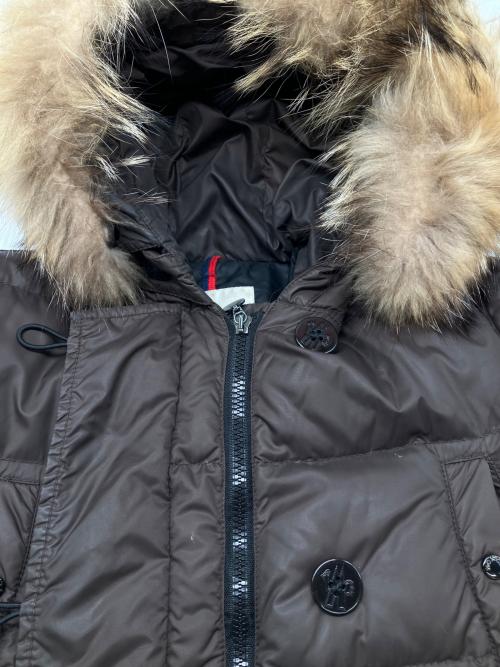 MONCLER（モンクレール）MONCLER (モンクレール) ダウンコート　MESSINA ブラウン サイズ:00の古着・服飾アイテム