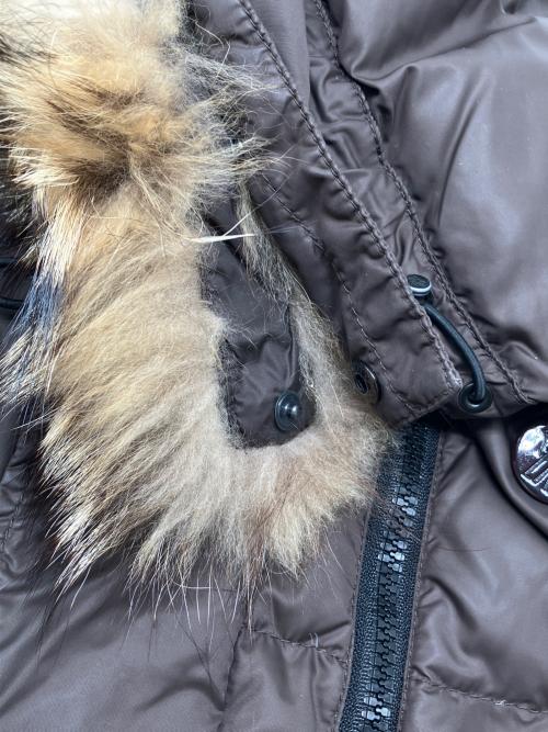 MONCLER（モンクレール）MONCLER (モンクレール) ダウンコート　MESSINA ブラウン サイズ:00の古着・服飾アイテム