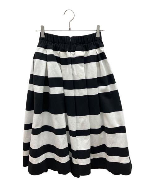 BRIGITTE BARDOT×JENNE（ブリジット バルド× ジェンヌ）BRIGITTE BARDOT×JENNE (ブリジット バルド× ジェンヌ) ボーダースカート ブラック×ホワイト サイズ:Ｍの古着・服飾アイテム