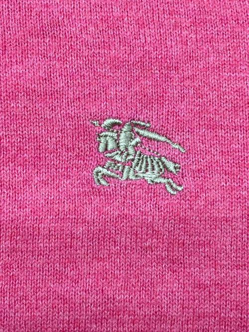 BURBERRY BLUE LABEL（バーバリー ブルー レーベル）BURBERRY BLUE LABEL (バーバリー ブルー レーベル) 薄手ニット ピンク×ベージュ サイズ:38の古着・服飾アイテム