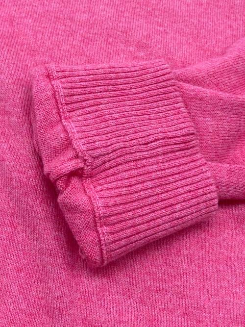 BURBERRY BLUE LABEL（バーバリー ブルー レーベル）BURBERRY BLUE LABEL (バーバリー ブルー レーベル) 薄手ニット ピンク×ベージュ サイズ:38の古着・服飾アイテム