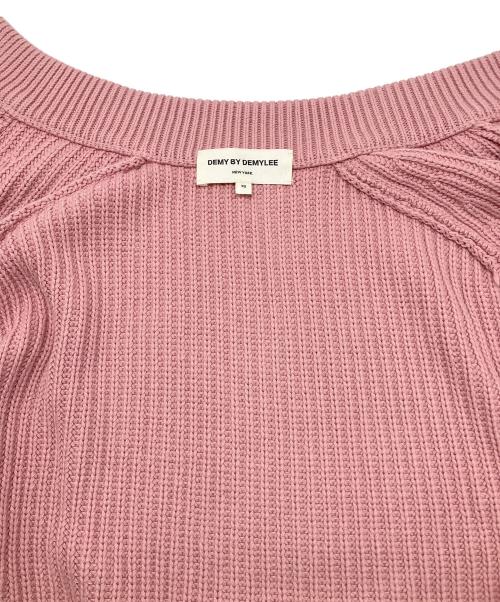 DEMY BY DEMYLEE（デミー バイ デミリー）DEMY BY DEMYLEE (デミー バイ デミリー) 厚手カーディガン ピンク サイズ:XSの古着・服飾アイテム