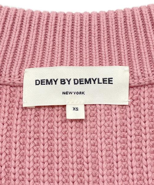 DEMY BY DEMYLEE（デミー バイ デミリー）DEMY BY DEMYLEE (デミー バイ デミリー) 厚手カーディガン ピンク サイズ:XSの古着・服飾アイテム