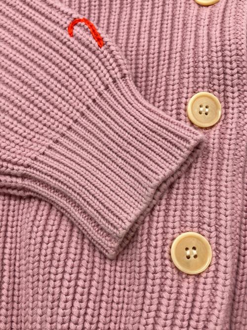 DEMY BY DEMYLEE（デミー バイ デミリー）DEMY BY DEMYLEE (デミー バイ デミリー) 厚手カーディガン ピンク サイズ:XSの古着・服飾アイテム