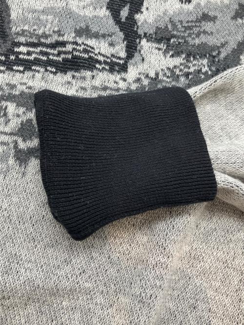 Schott（ショット）Schott (ショット) 厚手ニット グレー×ブラック サイズ:XLの古着・服飾アイテム