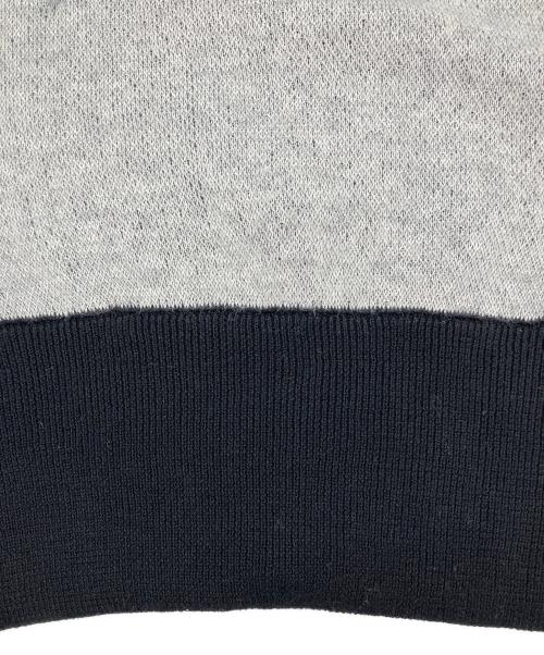 Schott（ショット）Schott (ショット) 厚手ニット グレー×ブラック サイズ:XLの古着・服飾アイテム
