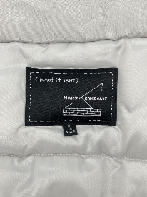 MARK GONZALES（マーク・ゴンザレス）MARK GONZALES (マーク・ゴンザレス) 中綿ジャケット ホワイト サイズ:Lの古着・服飾アイテム