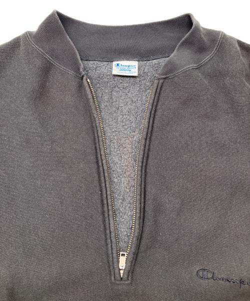 Champion（チャンピオン）Champion (チャンピオン) ハーフジップスウェット　ハーフジップリバースウィーブ グレー サイズ:Ｍの古着・服飾アイテム