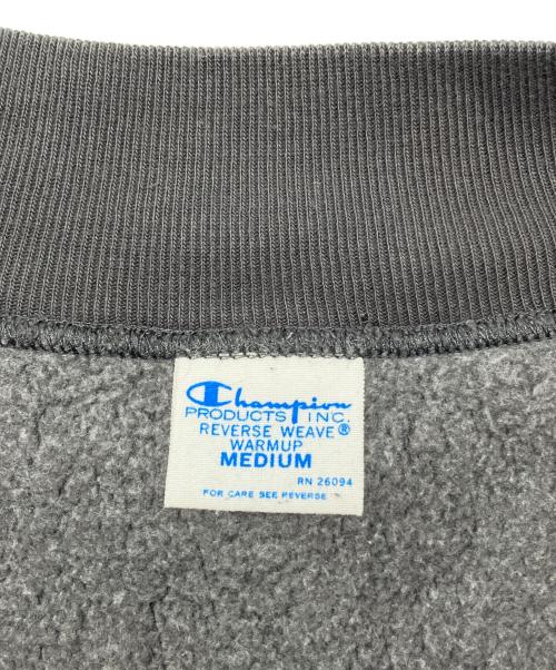 Champion（チャンピオン）Champion (チャンピオン) ハーフジップスウェット　ハーフジップリバースウィーブ グレー サイズ:Ｍの古着・服飾アイテム