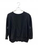 Plageプラージュ）の古着「長袖ブラウス　viscose elegant ブラウス　2025モデル」｜ブラック