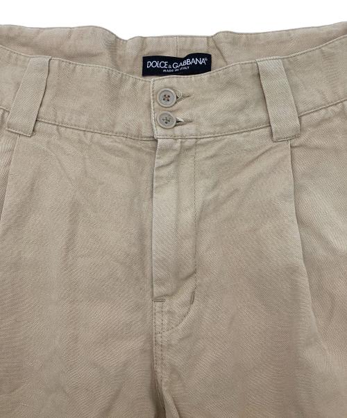 DOLCE & GABBANA（ドルチェ＆ガッバーナ）DOLCE & GABBANA (ドルチェ＆ガッバーナ) クロップドパンツ ベージュ サイズ:46の古着・服飾アイテム