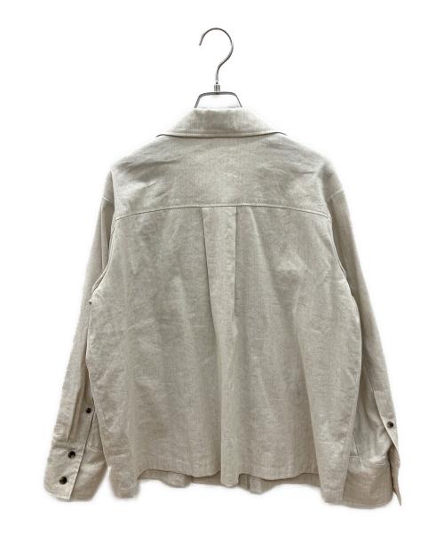 L'EQUIPE（レキップ）L'EQUIPE (レキップ) テンセルリネンストレッチジャケット アイボリー サイズ:38の古着・服飾アイテム