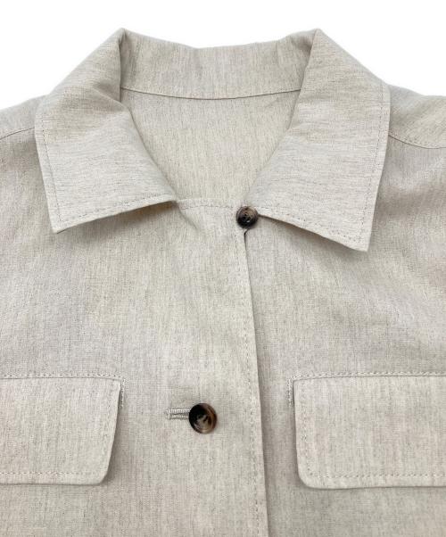 L'EQUIPE（レキップ）L'EQUIPE (レキップ) テンセルリネンストレッチジャケット アイボリー サイズ:38の古着・服飾アイテム