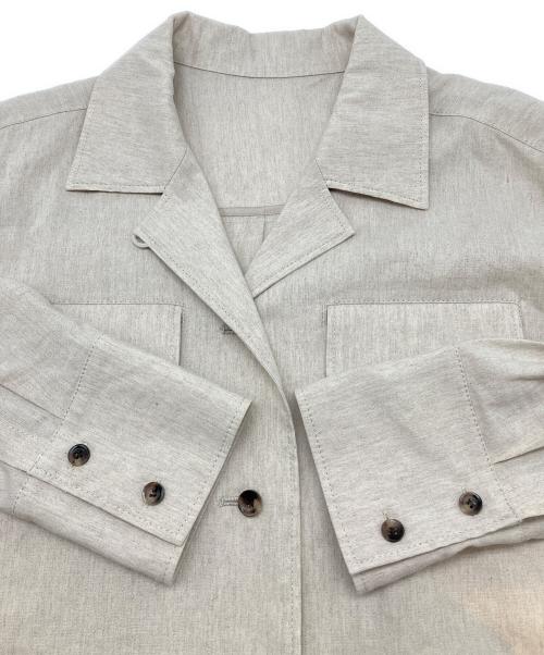 L'EQUIPE（レキップ）L'EQUIPE (レキップ) テンセルリネンストレッチジャケット アイボリー サイズ:38の古着・服飾アイテム