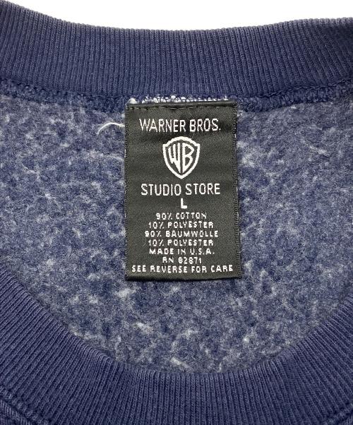 STUDIO STORE（スタジオストア）STUDIO STORE (スタジオストア) 裏起毛スウェット タイニー･トゥーン 古着 ネイビー サイズ:Lの古着・服飾アイテム